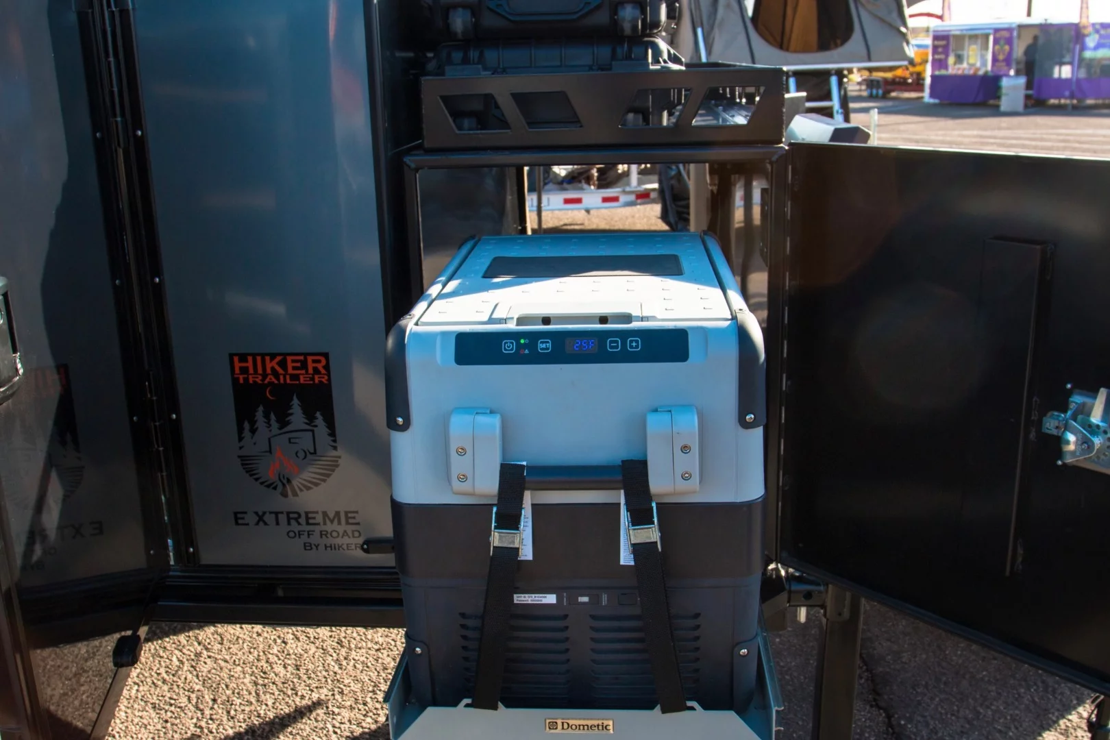 Hiker's Extreme Off-Road trailer starts as a basic trailer for $8,000, and buyers can build up from there with a large variety of options, including a fridge box