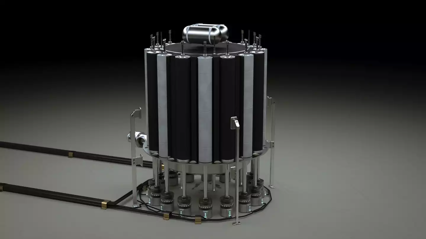 The helium-cooled Radiant reactor core