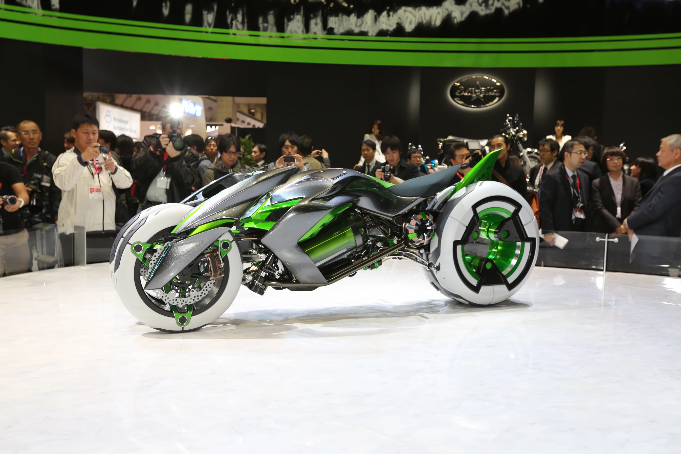 Kawasaki's J concept on show at the 2013 Tokyo Motor Show (Photo: Mike Hanlon / Gizmag.com)