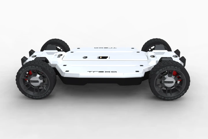 A side rendering of the TREXA vehicle development platform