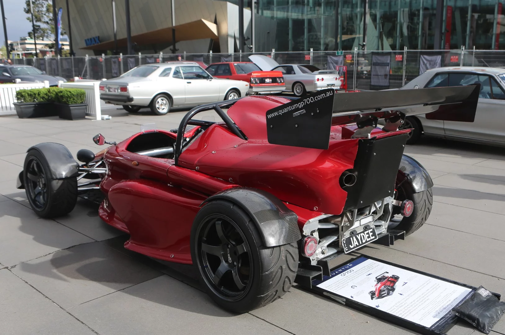 JayDee's new wheels ... the 700 hp, 700 kg Quantum. Watch for a feature soon