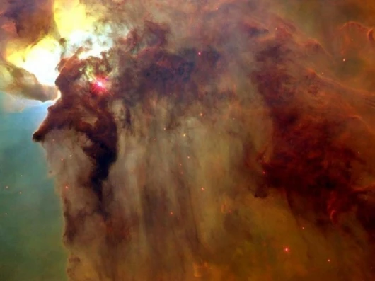Two interstellar "twisters", one-half light-year-long, in the Lagoon Nebula. Captured by the Hubble telescope.Image Credit: NASA/A. Caulet (ST-ECF, ESA)