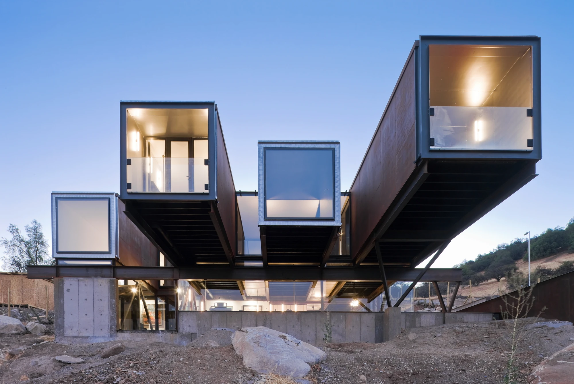 Caterpillar House is located on a hillside just outside Chile's capital city Santiago (Photo: Sergio Pirrone)