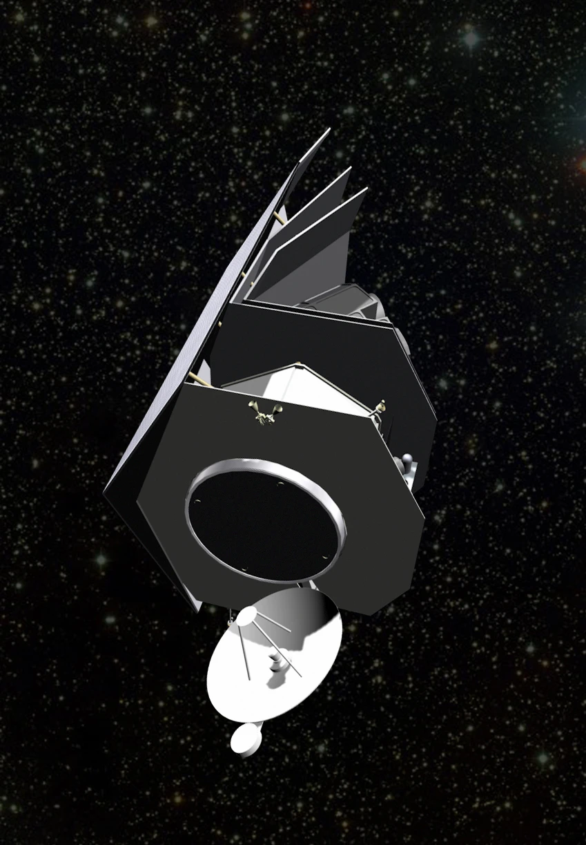 An artist's impression of the Sentinel satellite (Image: Ball Aerospace)