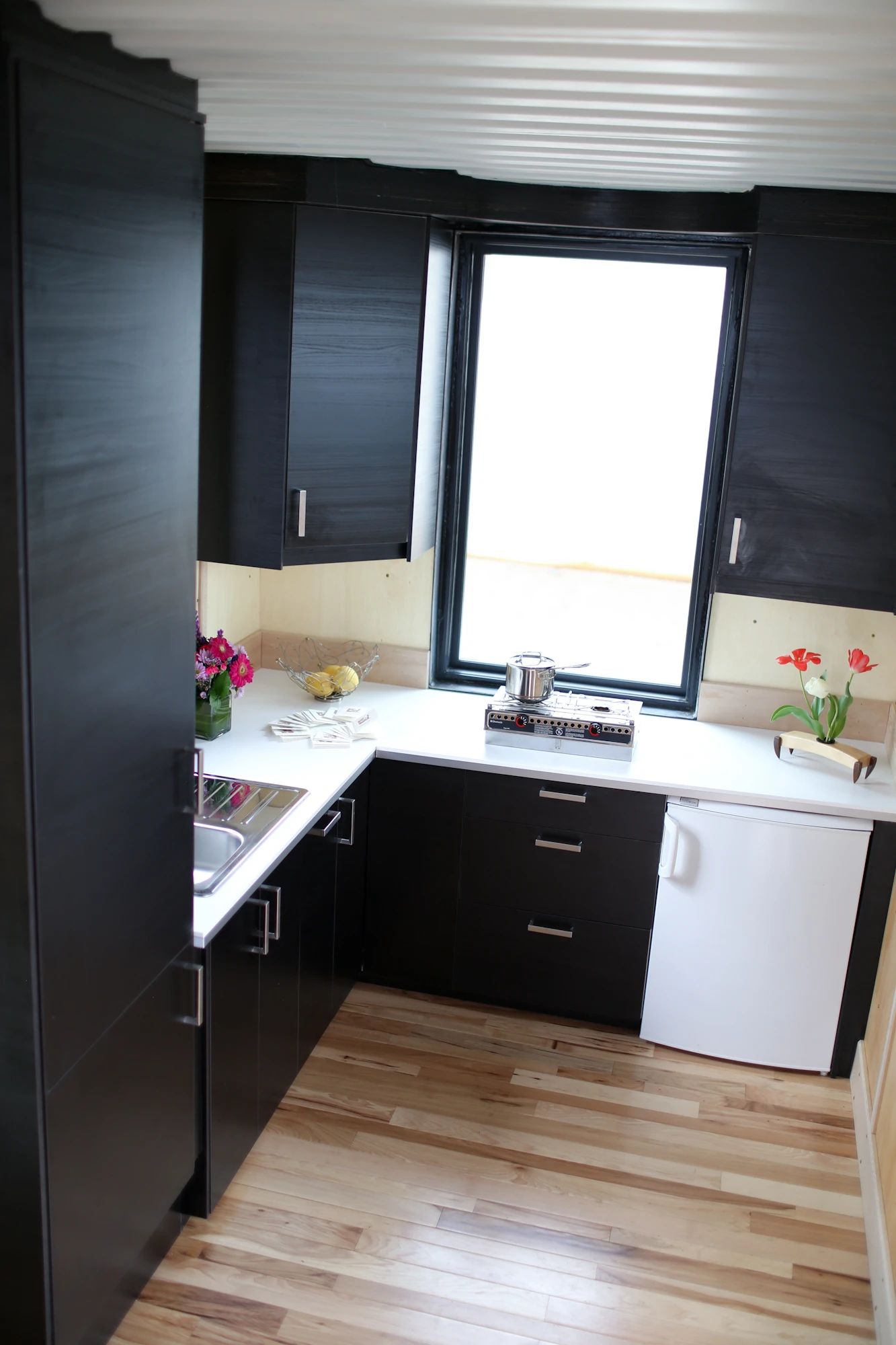 The Rhino Cube sports a large modern kitchen (Photo: Rhino Cubed)
