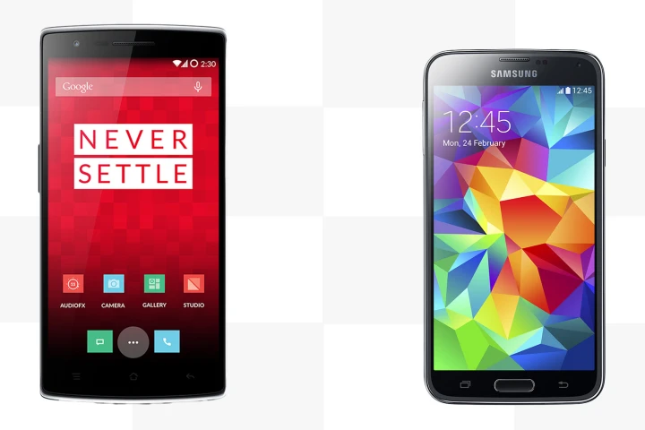 Gizmag compares the features and specs of the OnePlus One and Samsung Galaxy S5