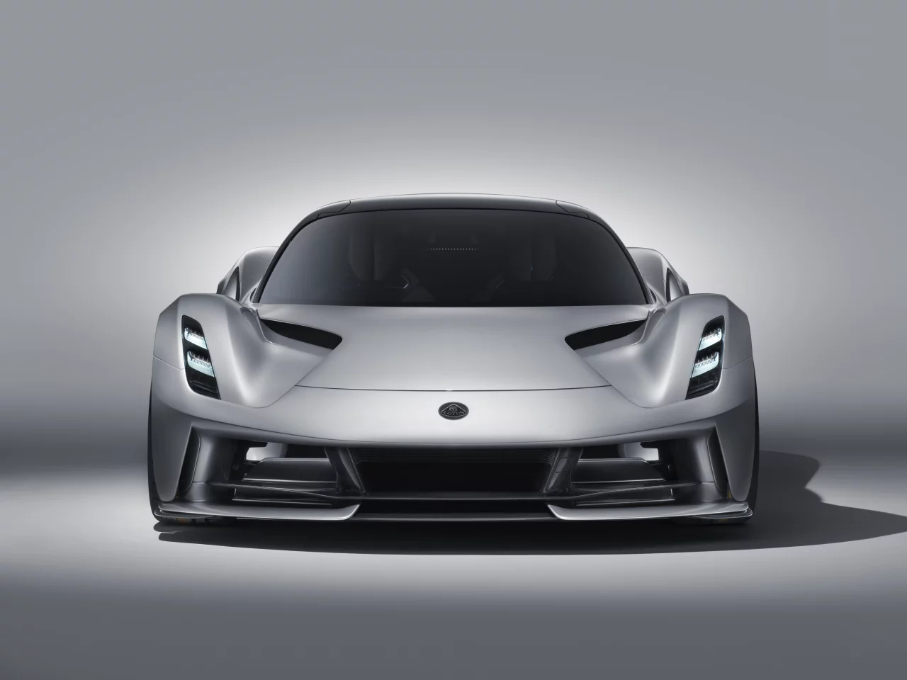 Front-on with the Lotus Evija