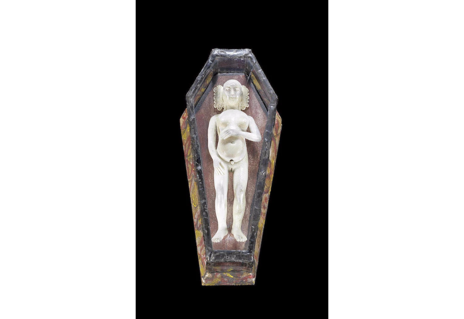 This ivory anatomical model of a pregnant woman was used in Germany in the late 17th century was used to in lectures to medical students. It is expected to sell for at least US$5,300