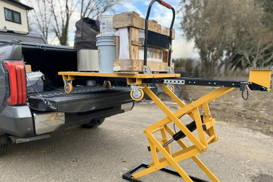 The Lift & Slide Cart is presently on Kickstarter