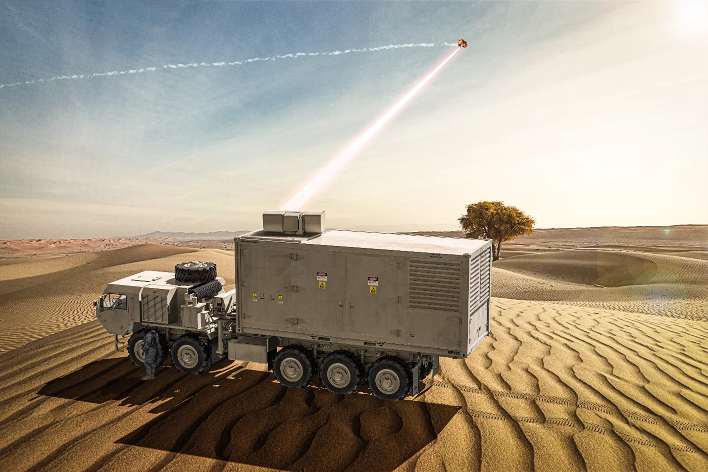 The Indirect Fires Protection Capability-High Energy Laser (IFPC-HEL) Demonstrator laser weapon system
