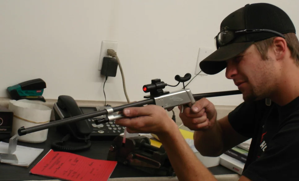 The Pack-Rifle is a .22 caliber rifle