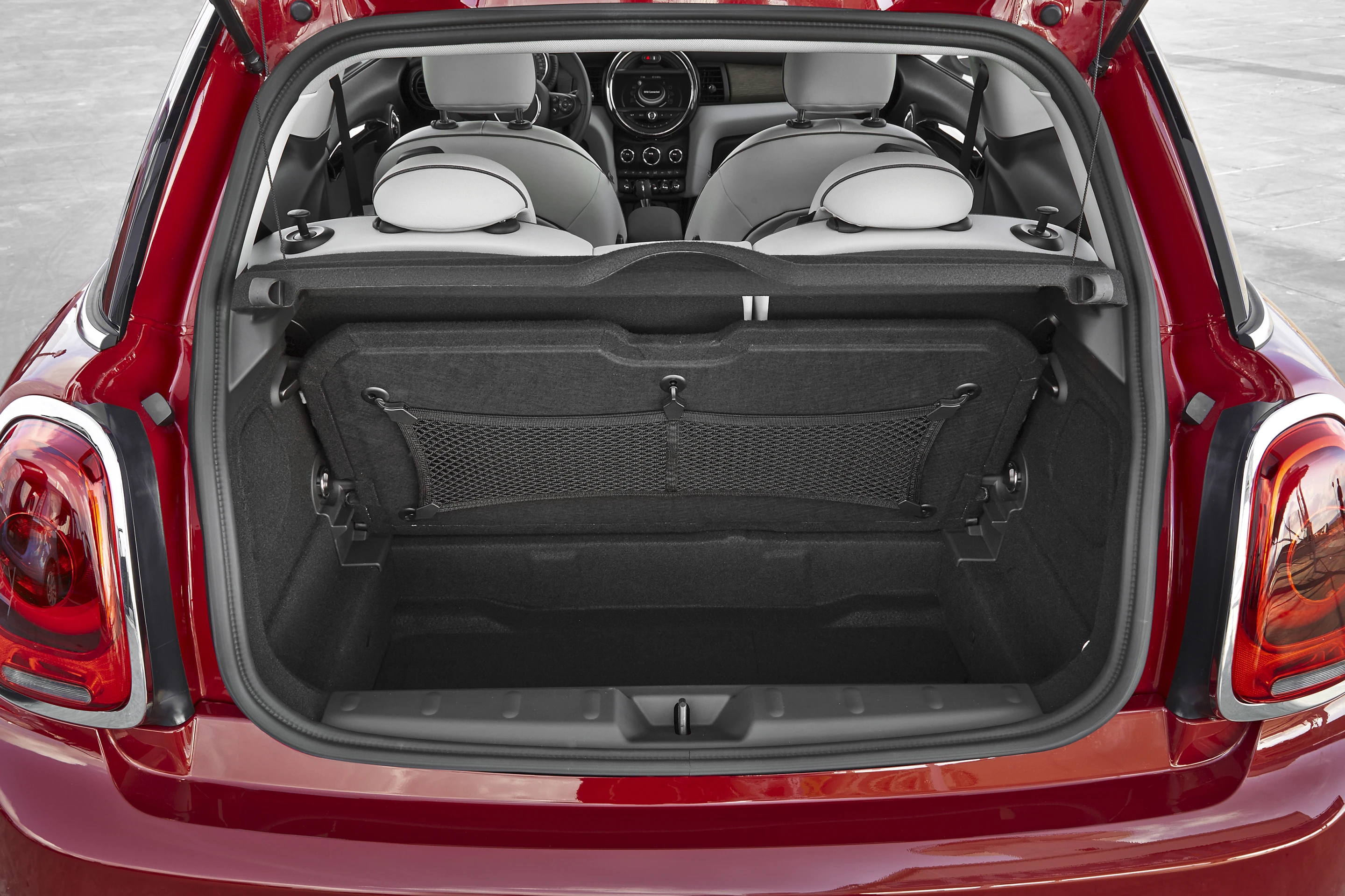 Mini Cooper storage compartment