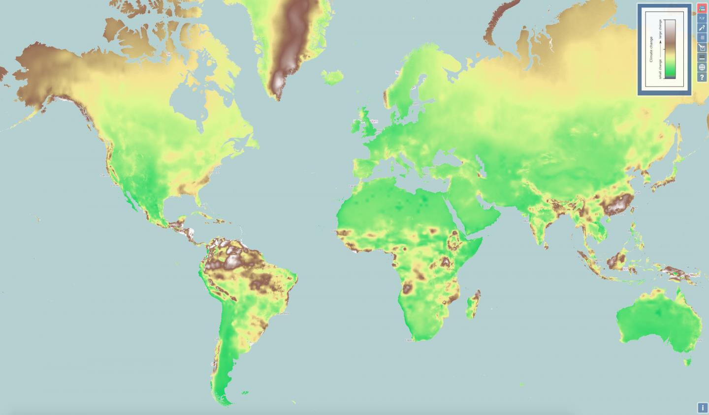 The map draws on historic data and future projections