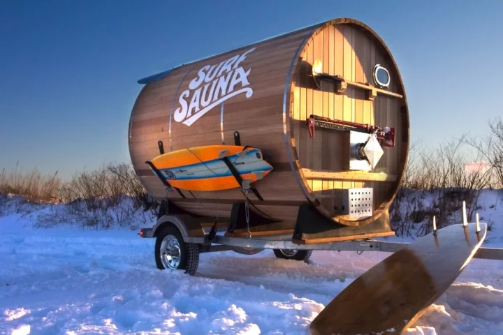 Surf Sauna was built by a group of surfers and craftsmen based in Portsmouth, New Hampshire (Photo: Surf Sauna)