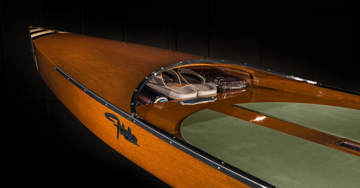 The Bootlegger features a little hidey-hole on the deck, where users can stash things like shoes, phones or lunches