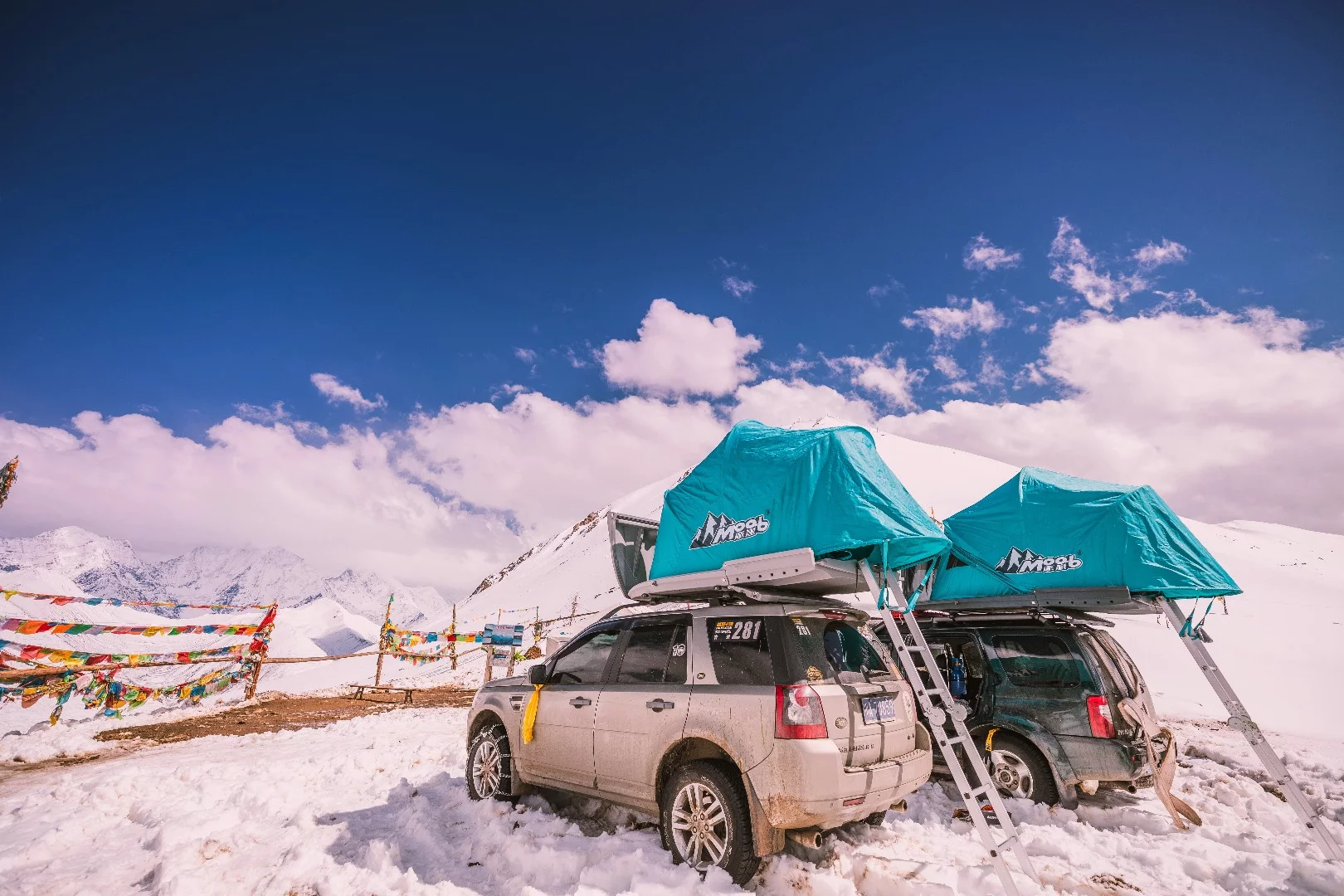 Moab roof-top tents are pretty much pop-up dome tents on a vehicle roof
