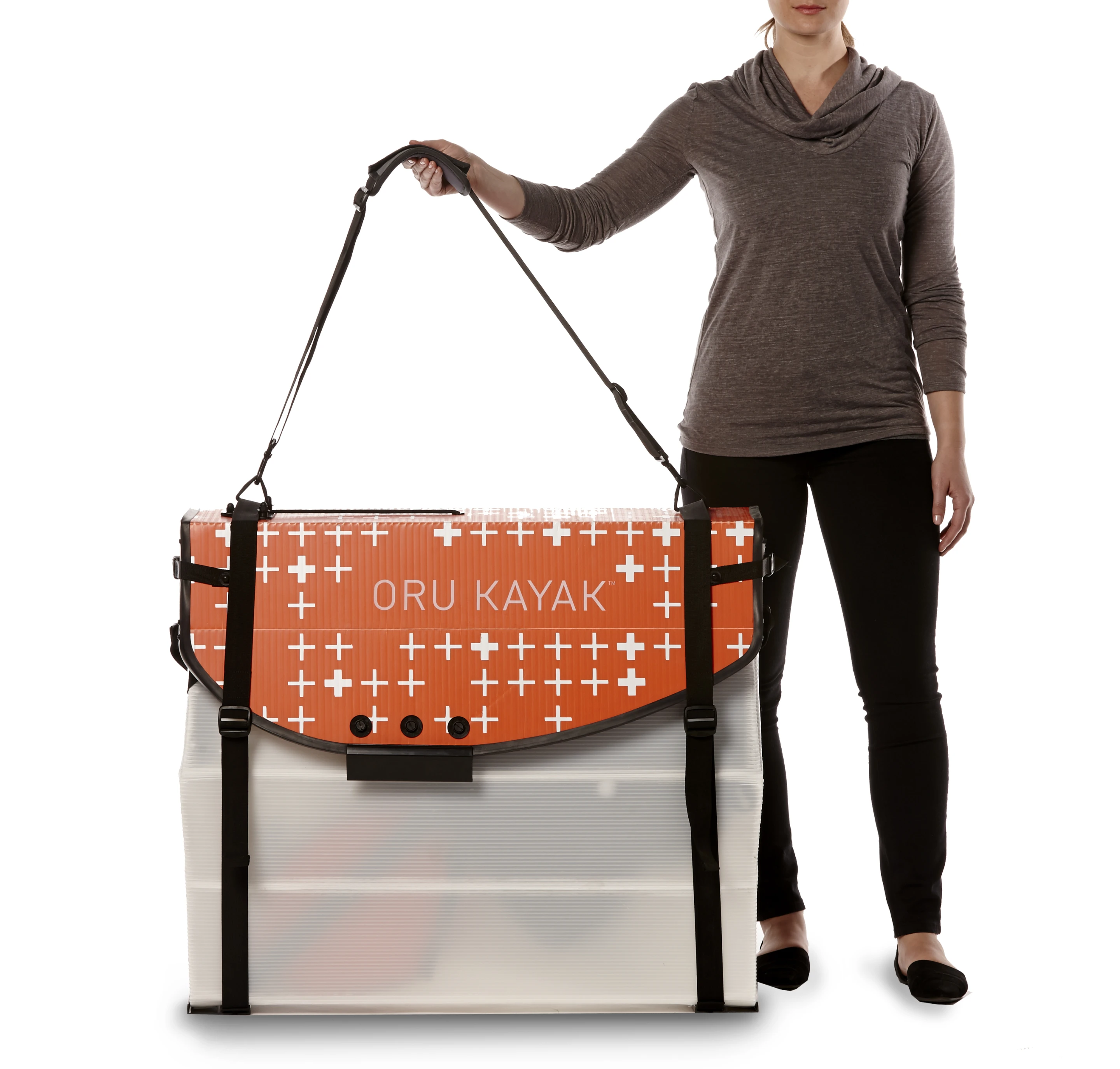 The Oru Bay+ is a bit heavier to carry than the original Oru kayak thanks to upgraded components