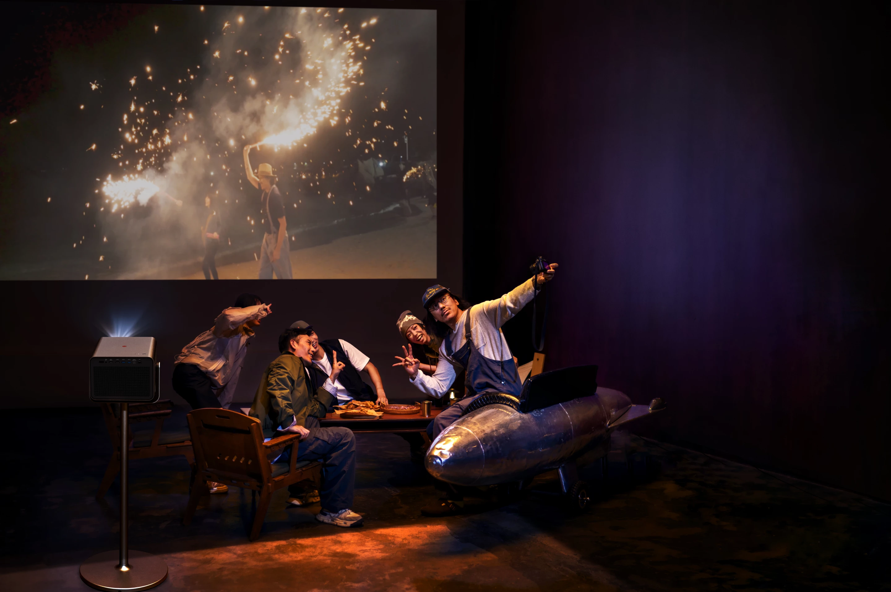 The Cine Play 1 Plus 4K laser projector runs the VIDAA smart entertainment platform