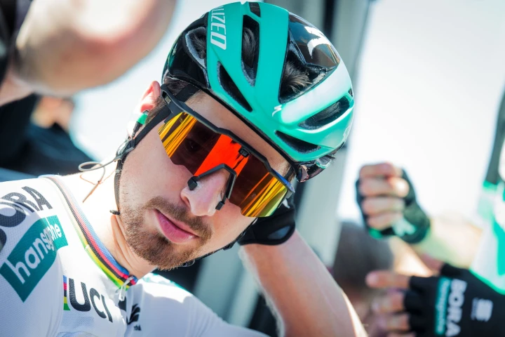 UCI Road World Champion Peter Sagan has been racing with the glasses