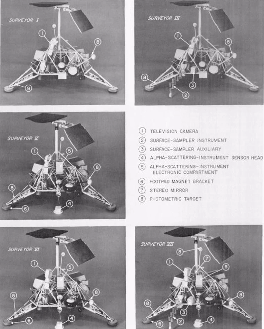 Surveyor lander configurations