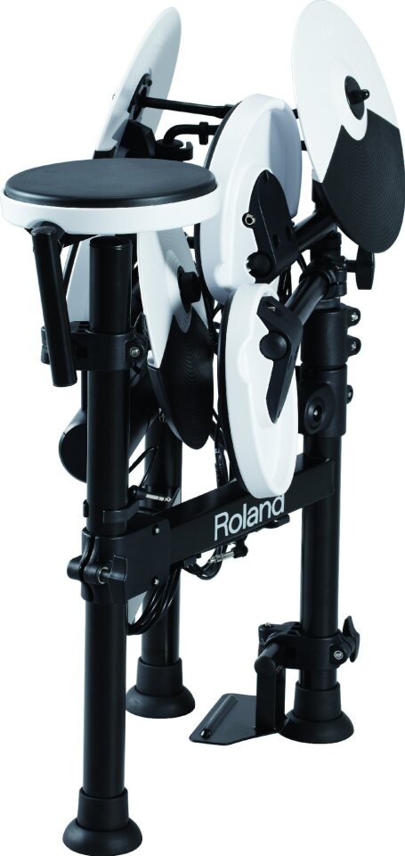 A folded TD-4KP V-Drums Portable drumkit