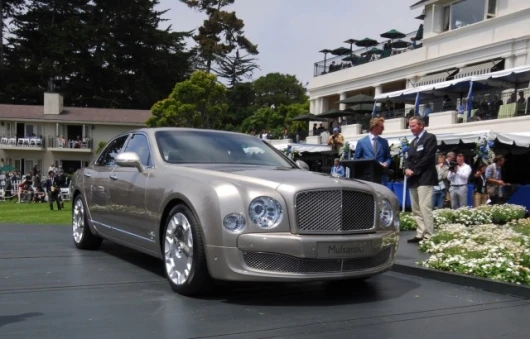 The new Bentley Mulsanne debuted at the Pebble Beach Concours D'Elegance in Monterey, California