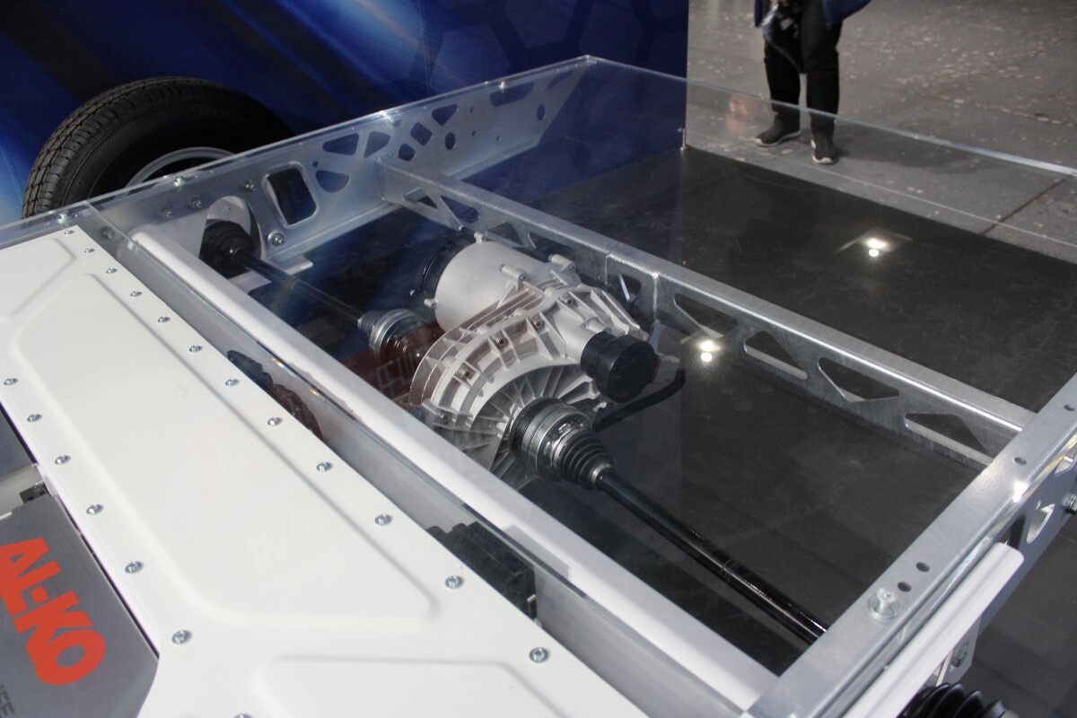 The AL-KO NGCP motorized axle also allows the owner to slowly maneuver the trailer into parking spaces or storage
