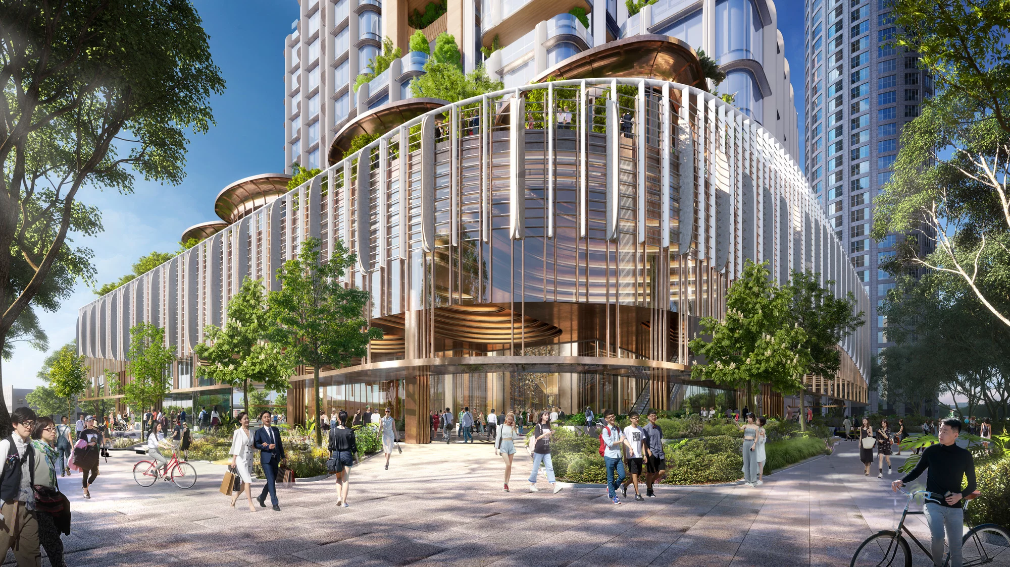 8 Shenton Way will be located on a prominent site near Marina Bay, which hosts multiple notable architecture projects including Foster + Partners' "floating" Apple Store