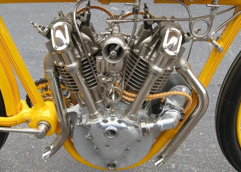 Cyclone's bevel-driven OHC, four-valve-per-cylinder V-twin - the second most valuable motorcycle ever to sell at auction.