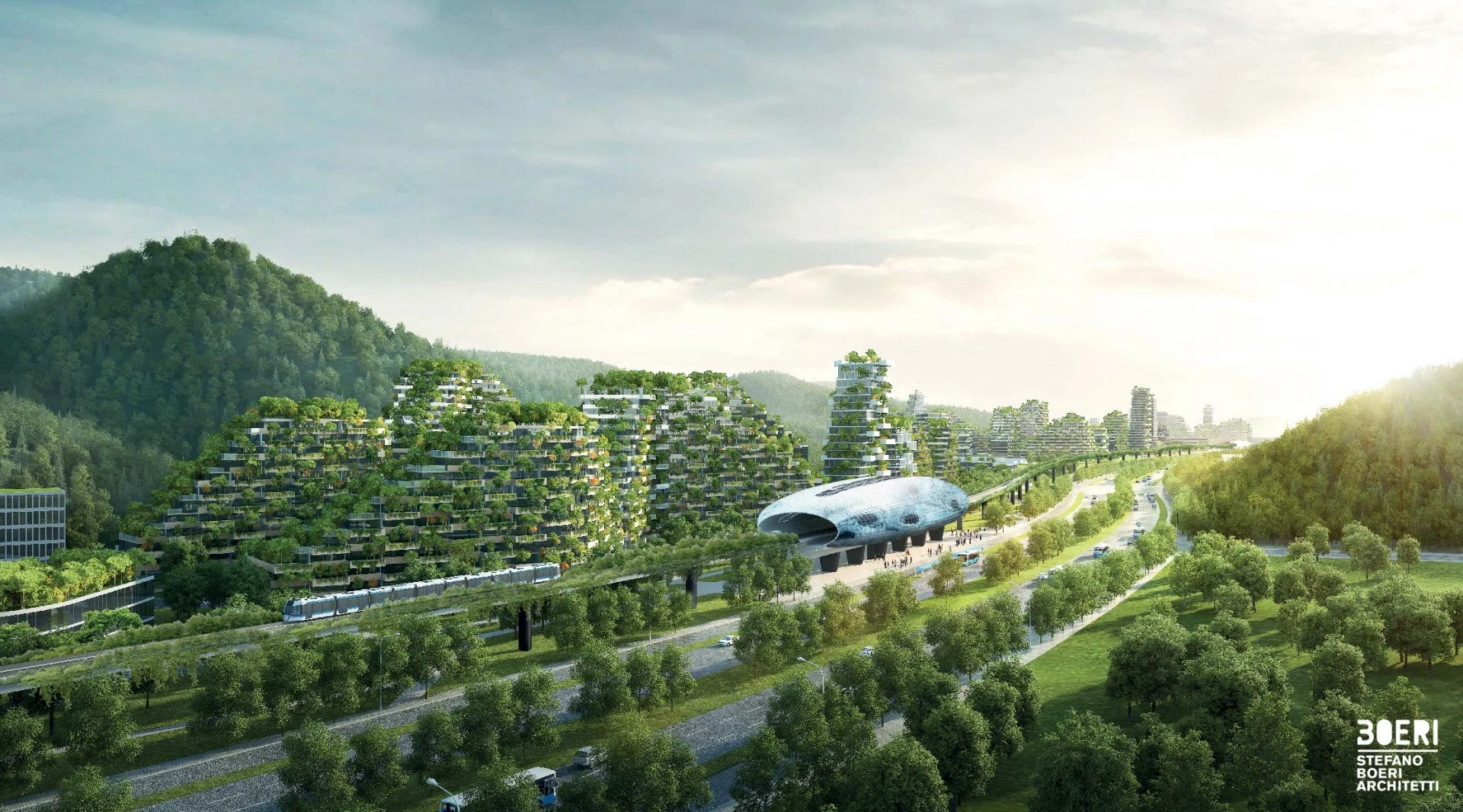 The Liuzhou Forest City will be built to the north of the existing city of Liuzhou