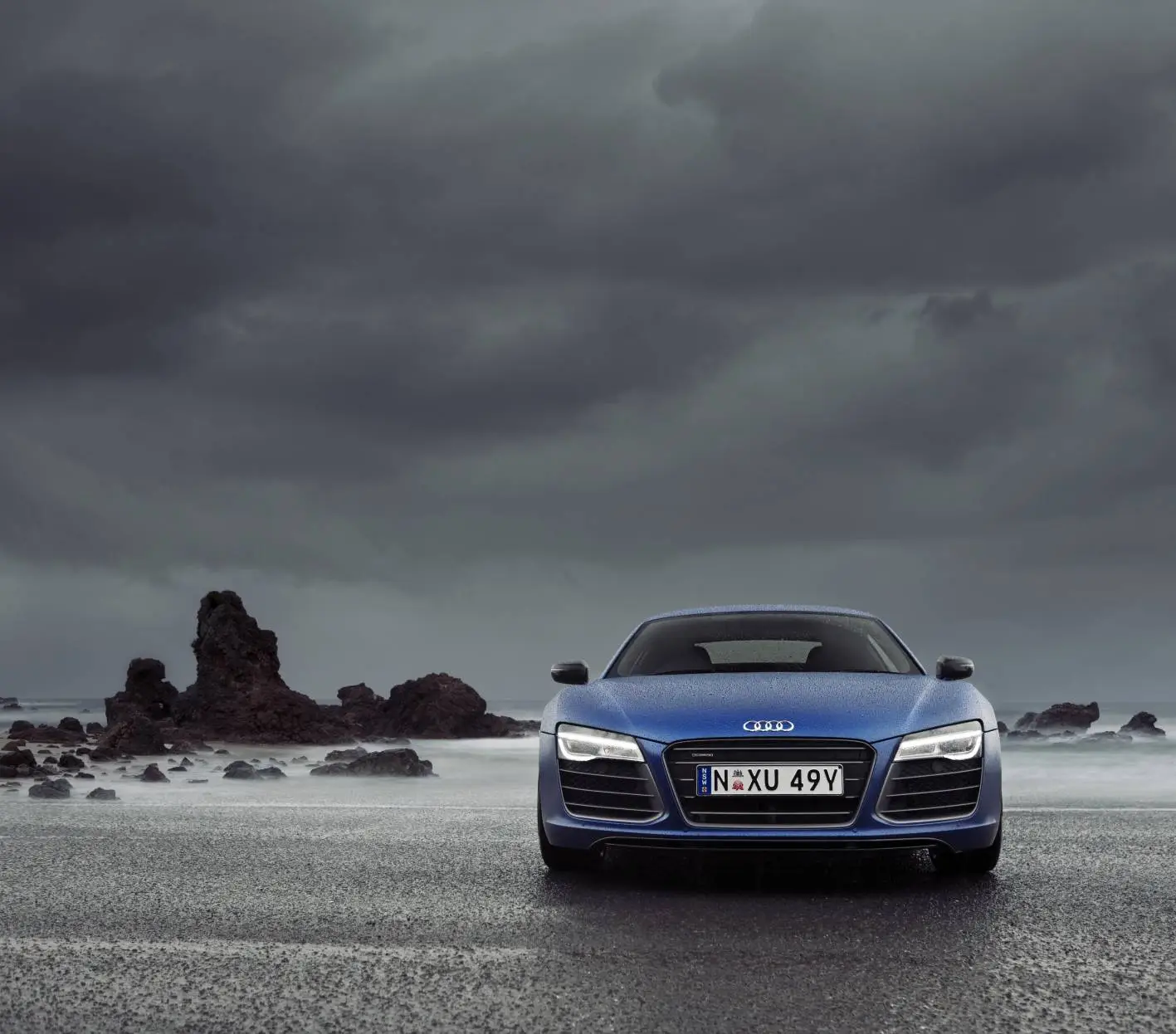 The Audi V10 plus front view