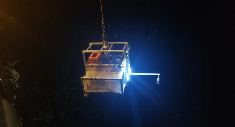 One of the landers used in the expedition to the Atacama Trench