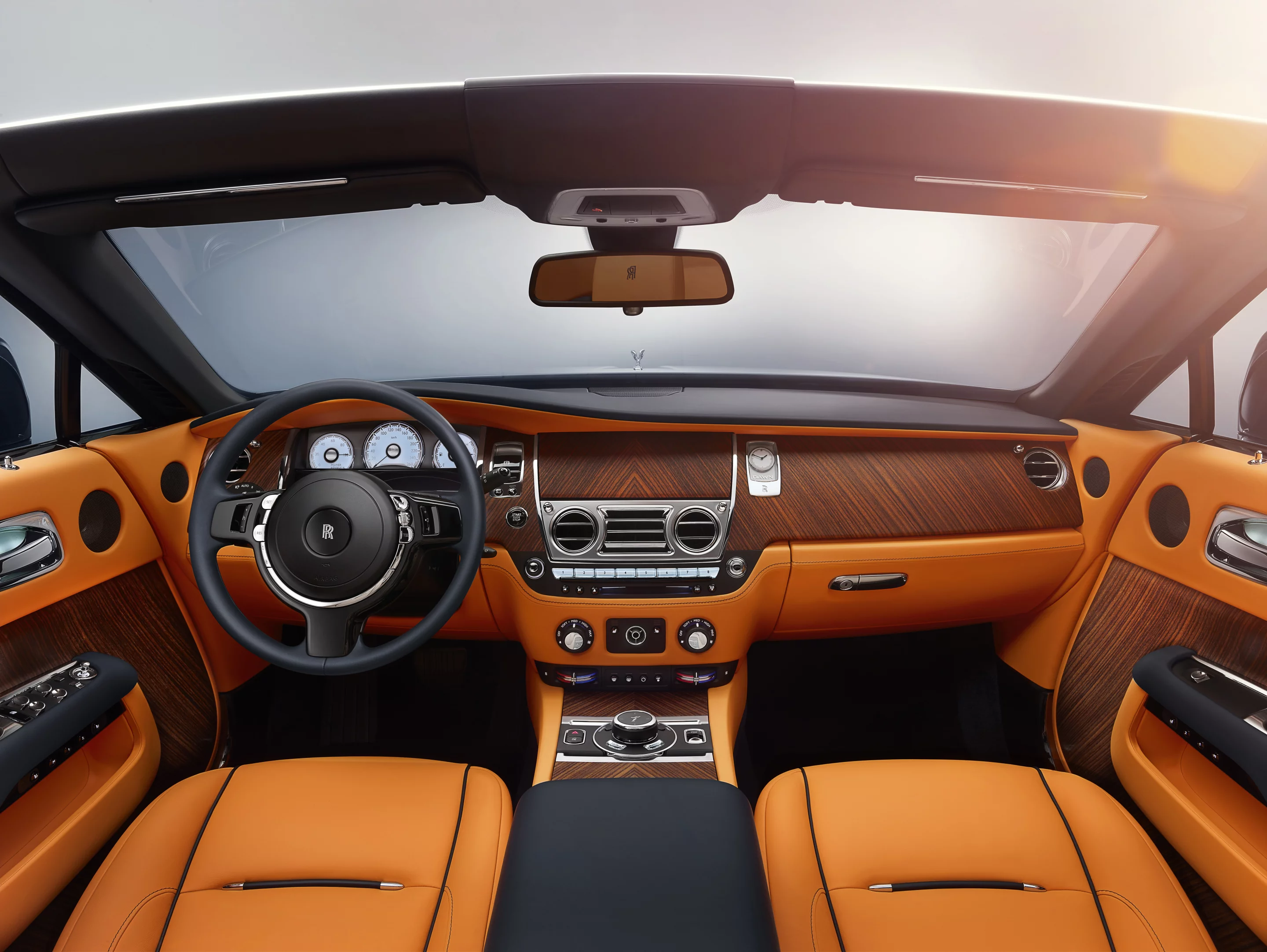 Inside, it's classic, beautifully detailed Rolls-Royce