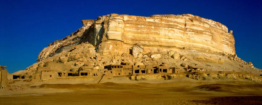 This eco-lodge called Adrère Amellal sits in the middle of the desert in Egypt, near the Siwa Oasis. With no electricity and no cell phones allowed outside of the rooms, this hotel is the closest you can come to actual time travel