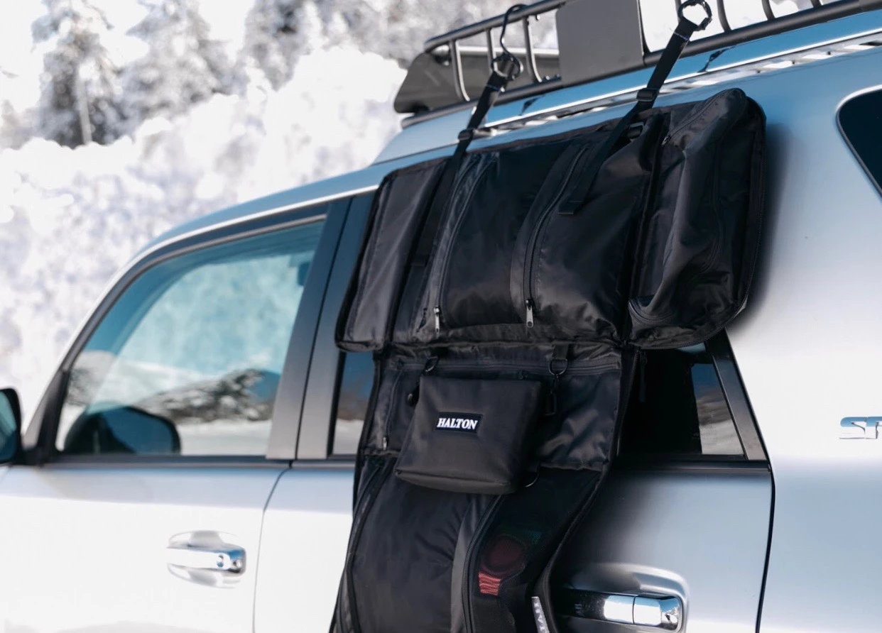 The Halton Commuter backpack in organizer form