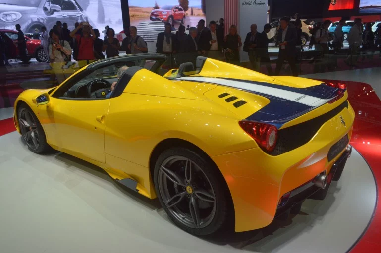 The Ferrari Sergio shares its engine with the 458 Speciale A revealed at the 2014 Paris Motor Show (Photo: C.C. Weiss/Gizmag)