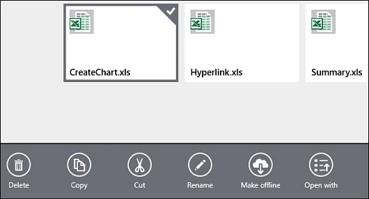 SkyDrive is integrated fully into Windows 8.1 and the modern-style app includes better file management features