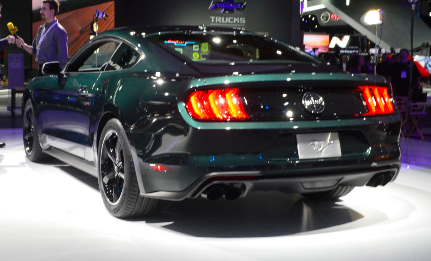Thanks to a performance exhaust, an Open Air Induction System, Shelby GT350 intake manifold and a retuned ECU, the Mustang Bullitt has had a 15-hp increase over the standard car to 475 horses