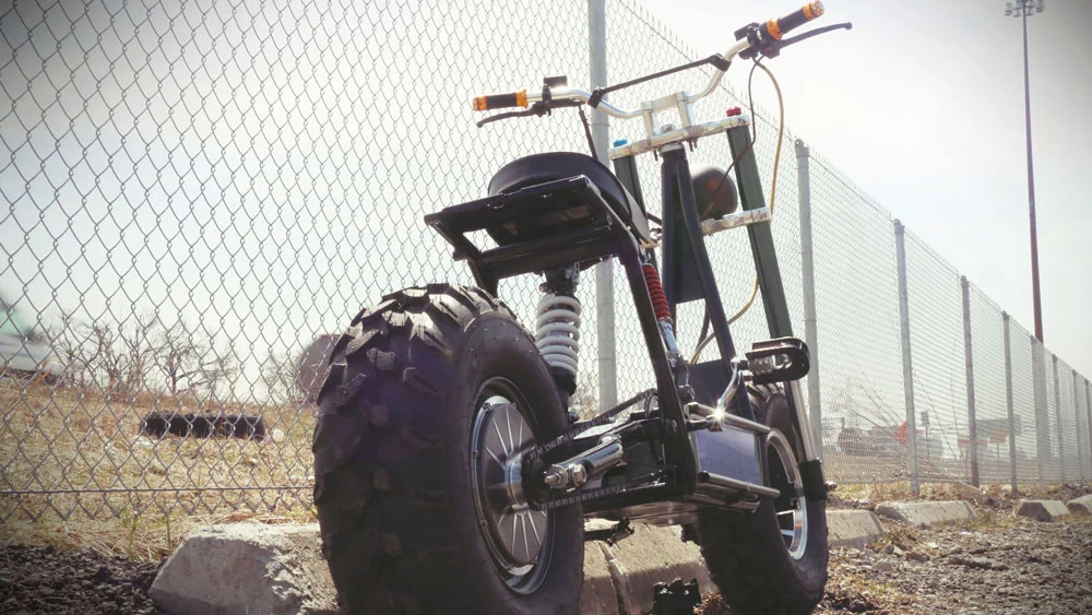 The Beast features 8-inch thick off-road tires