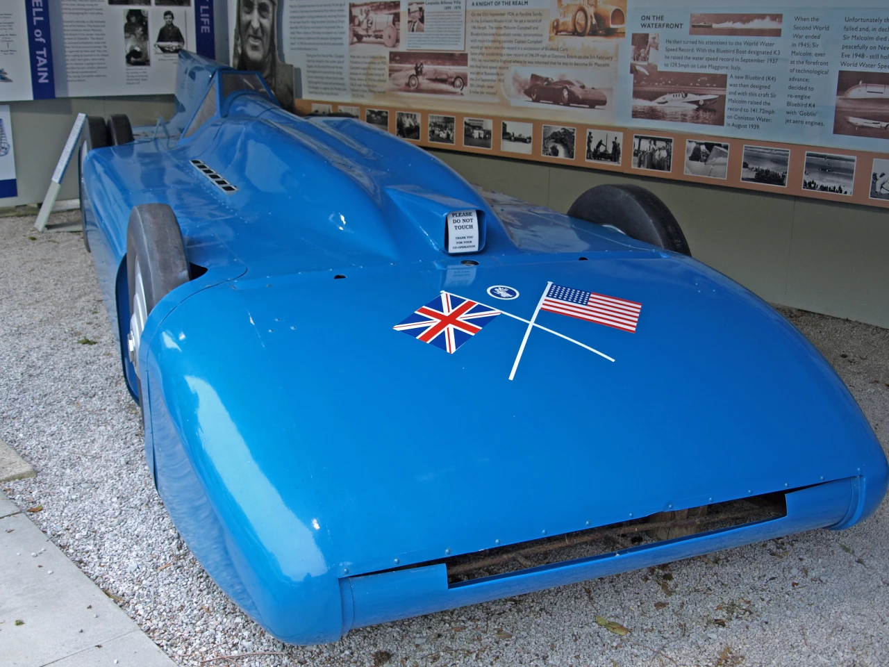 The Bluebird V, the first car to break the 300-mph mark
