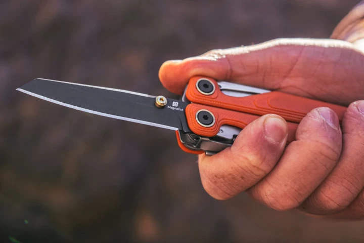 The MagnaCut steel blade is said to deliver better durability, corrosion resistance and edge retention