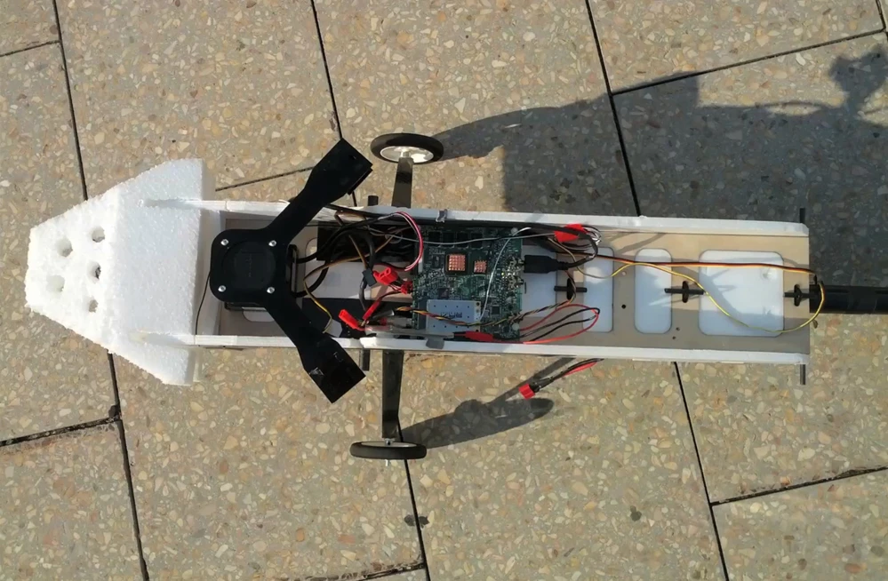The UAV's Atom processor-driven electronics