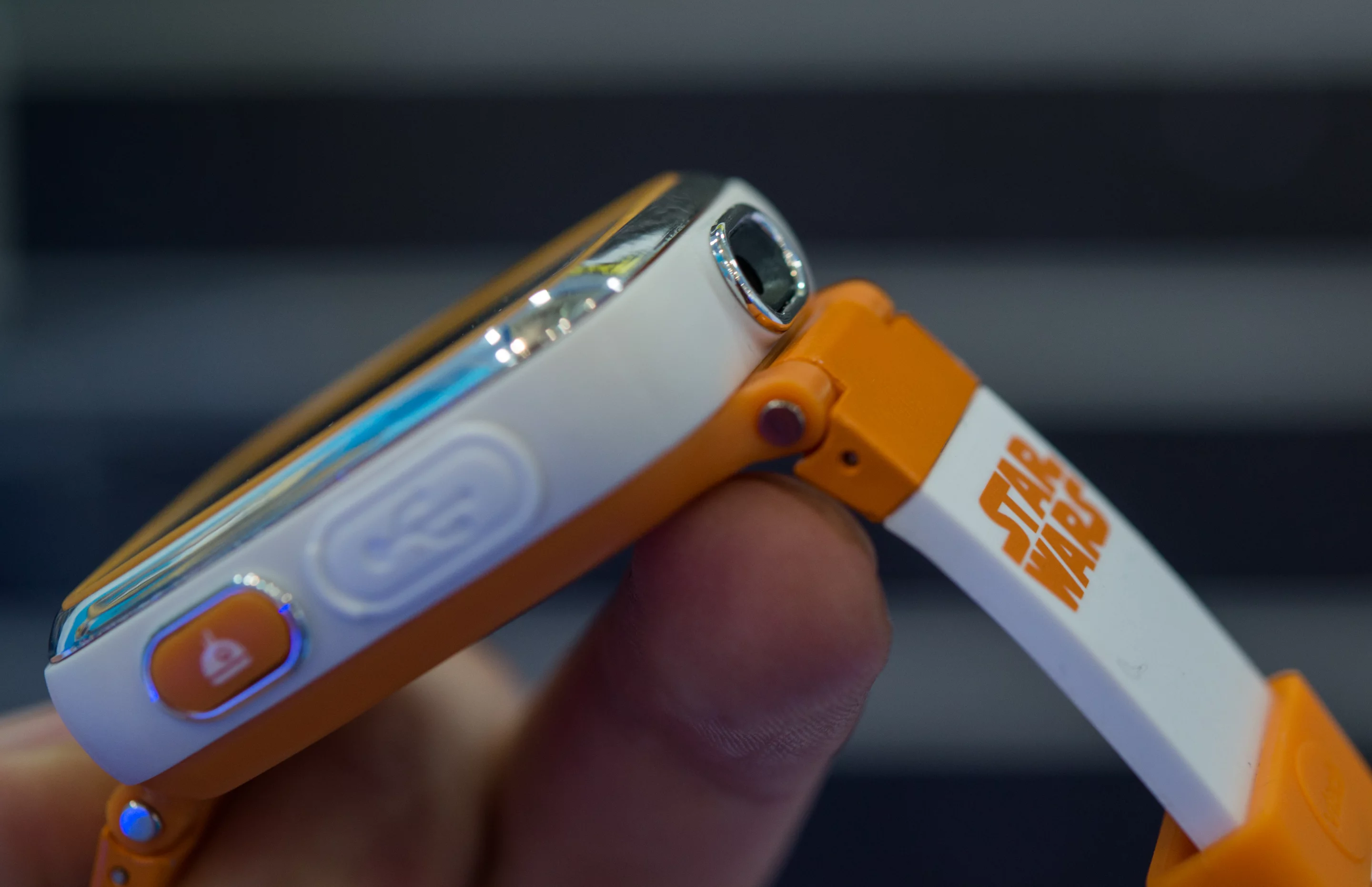 The camera at the end of the VTech camera watch