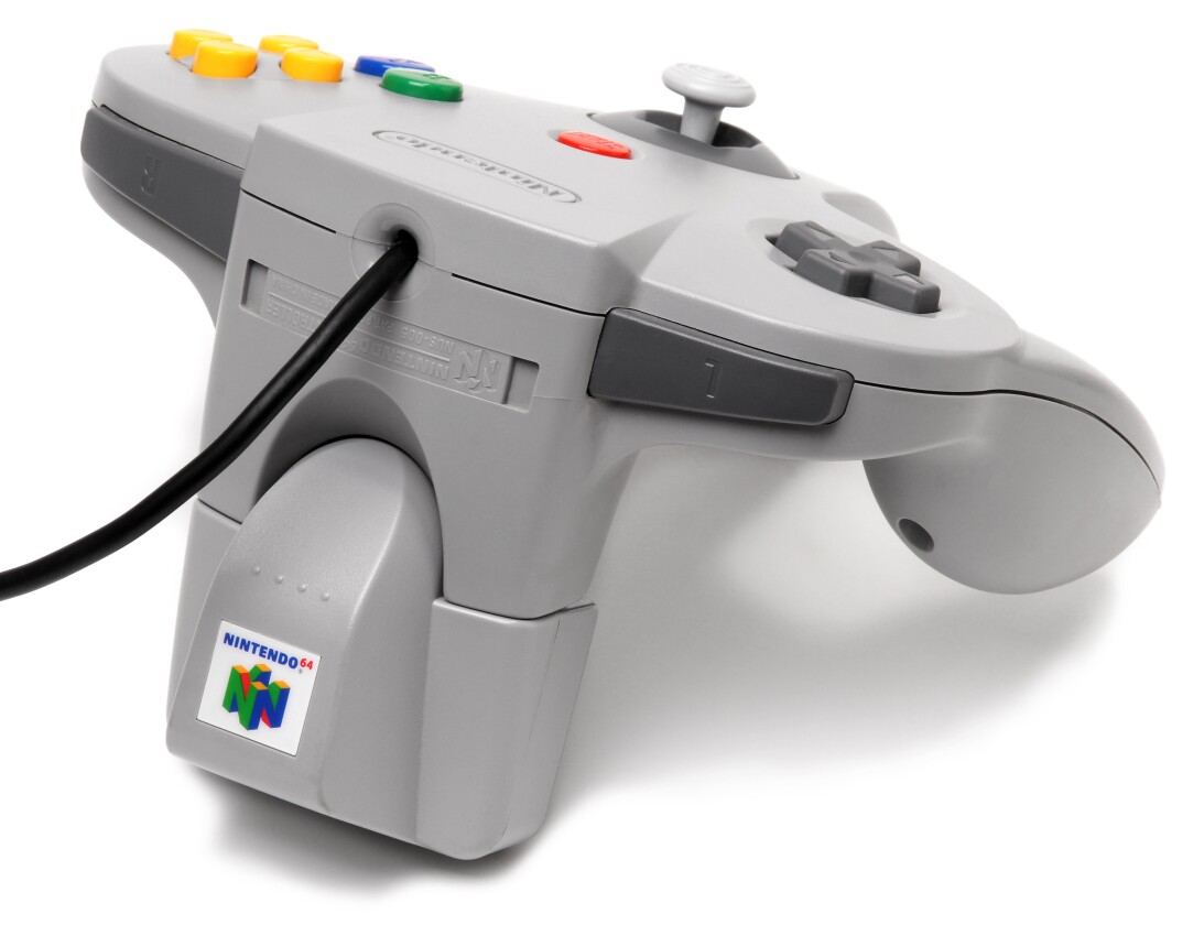 The Nintendo 64 rumble pack introduced a mass gaming audience to the idea of vibrations in a controller enhancing play (Photo: Evan-Amos)