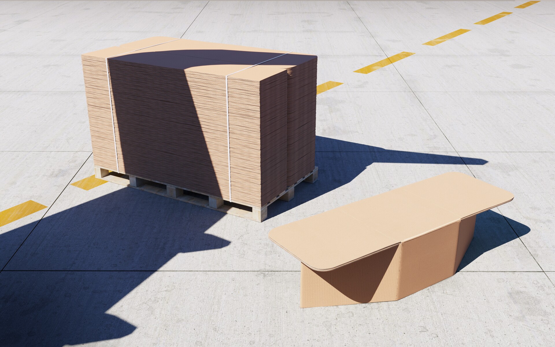 The ingenious cardboard bed