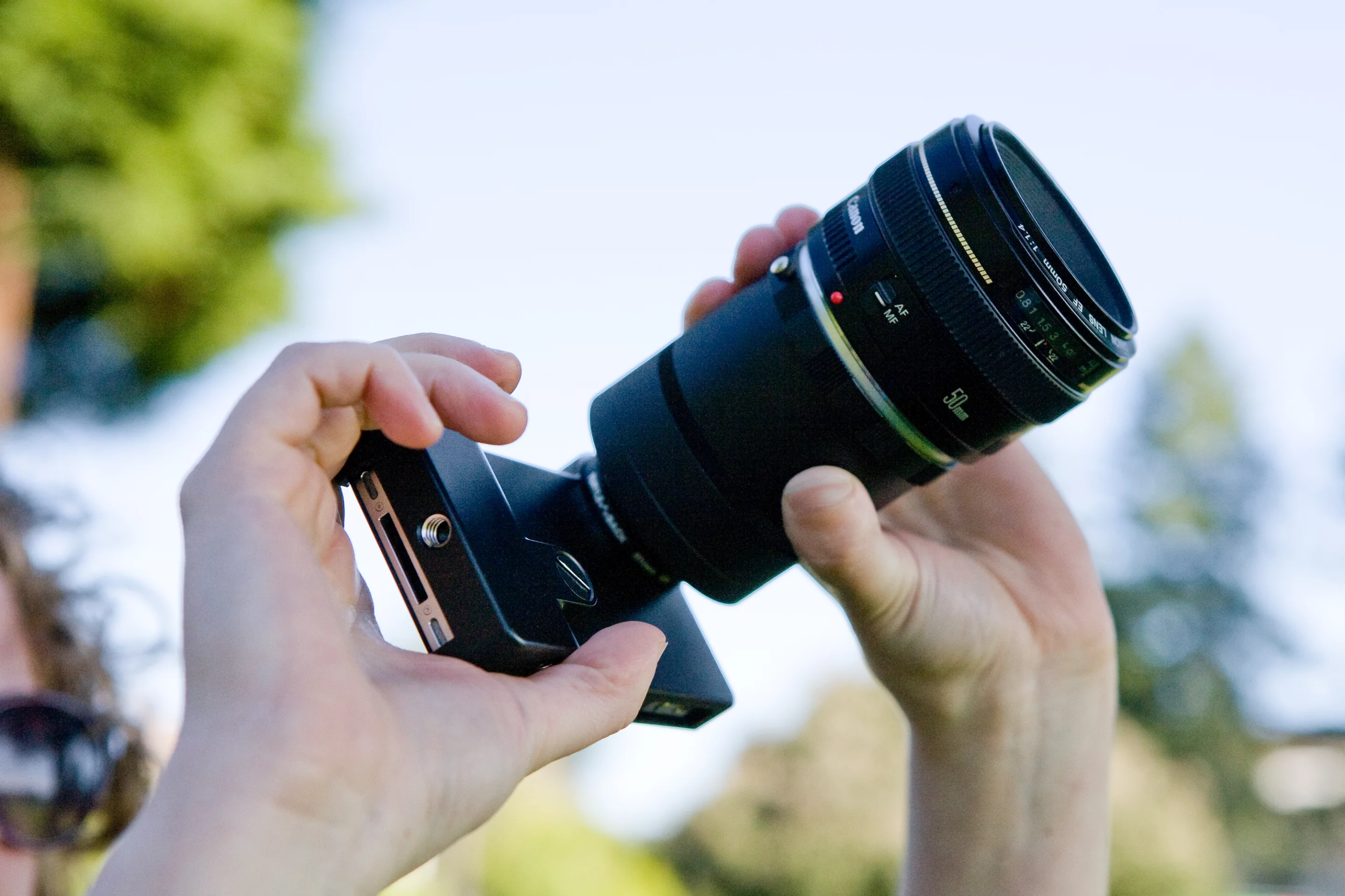 The iPhone SLR Mount (Photo: Photojojo)