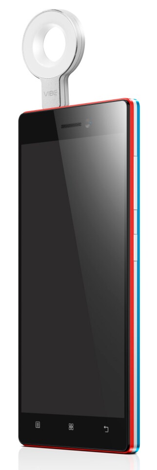 The Vibe X2 Pro and selfie flash (Photo: Lenovo)
