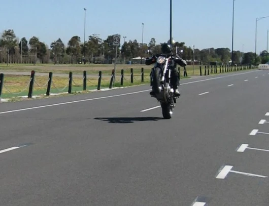 The Moto Morini 9½, a capable and fun wheelie bike.