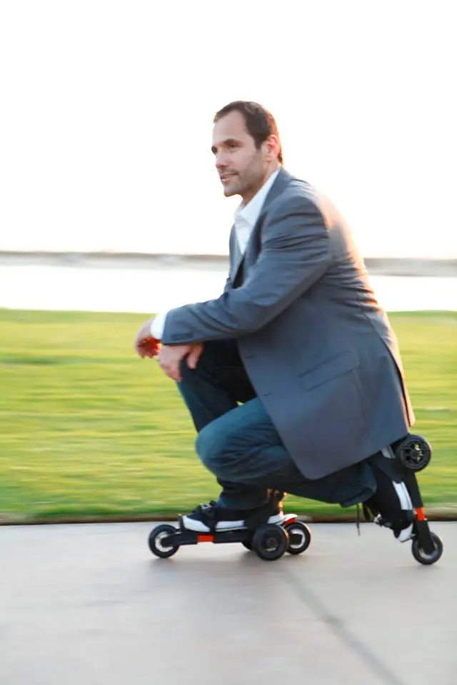 The idea is that people can use the skates to get to their destination, without having to pack along a separate pair of shoes to change into once they get there