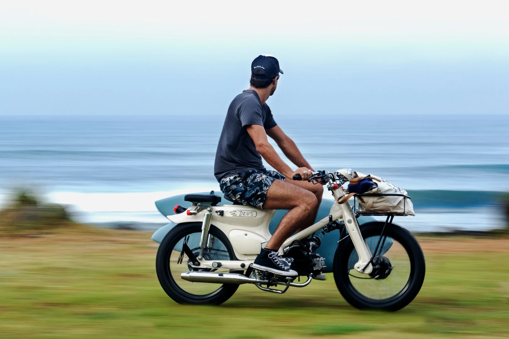 The Sea Sider takes surfer and board to the beach